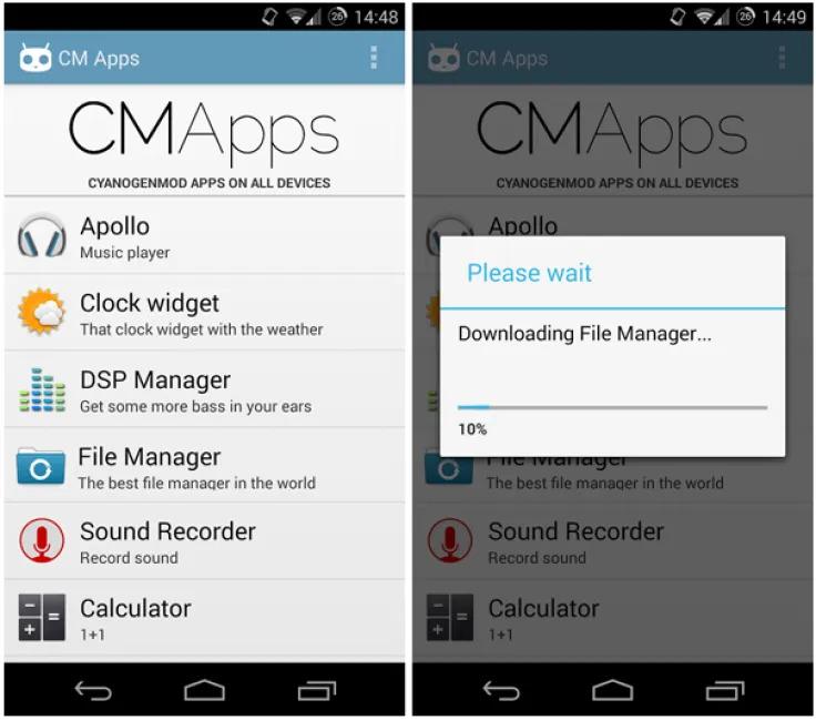 The CM App Manager